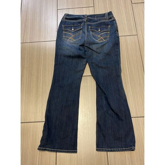 Inc international concepts curvy fit boot leg jeans womens sz 6 dark Wash denim - Picture 1 of 11